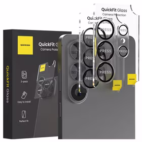 Spacecase kameros apsauginis stiklas QuickFit Galaxy S26 Ultra juodas