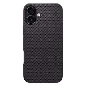Spigen Liquid Air dėklas iPhone 16 Plus telefonui – juodas