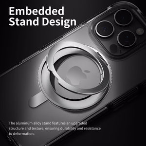 Rock Rotating Stand Crystal Series Magnetinis Iphone 16 juodas