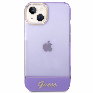Guess GUHCP14MHGCOU iPhone 14 Plus 6.7 "violetinis/violetinis kietas dėklas Translucent
