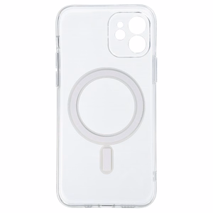 TEL PROTECT Magnetinis silikoninis dėklas Iphone 12 skaidrus
