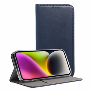 Atverčiamas dėklas Samsung A27 Smart Magneto, tamsiai mėlynas