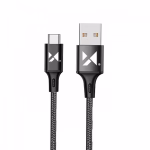 USB laidas Wozinsky WUC-C1B juodas Type-C 100cm