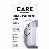 CARE by PanzerGlass Flagship Urban Explorer dėklas su juodu MagSafe iPhone Air - permatomas
