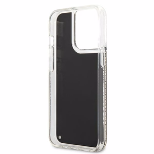 Karl Lagerfeld Liquid Glitter Gatsby dėklas telefonui iPhone 13 Pro / iPhone 13 - juodas