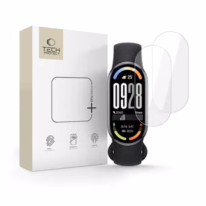 Tech-Protect Gydro Flex+ hidrogelio plėvelė 2 vnt. rinkinys Xiaomi Smart Band 8 / 9 / 10 / NFC - permatoma