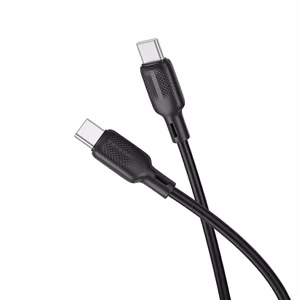 USB kabelis Borofone BX113 60W USB-C to USB-C 2.0m juodas