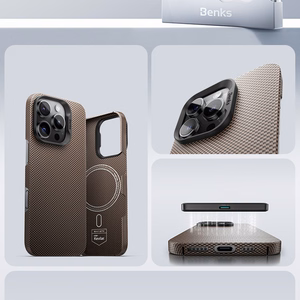 Benks Magnetinė Armor Tint Kevlar 1000D (0064) Iphone 16 Plus mėlynas