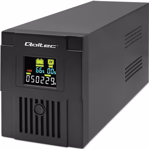 Qoltec 53770 nepertraukiamo maitinimo šaltinis (UPS) Line-Interactive 1.5 kVA 900 W 2 AC lizdai