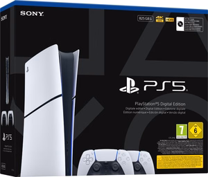 Sony Playstation 5 Slim Digital 825 GB „Wi-Fi“ Juoda, Balta