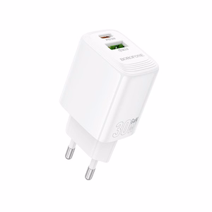 Įkroviklis Borofone BN29 30W USB-C/USB-A baltas