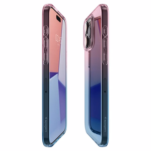 Spigen Liquid Crystal dėklas telefonui iPhone 15 Pro - rožinis/mėlynas