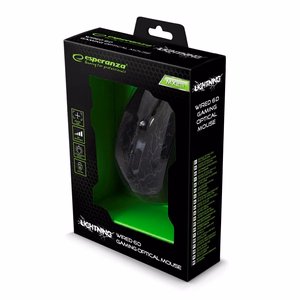 Esperanza EGM211R mouse Right-hand USB Type-A Optical 2400 DPI