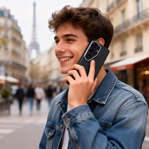 Tech-Protect Ion Carbon MagSafe Dėklas for Samsung Galaxy S26 Ultra - juodas and sidabrinis