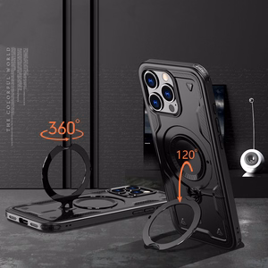 Hybrid Armor Trendy dėklas telefonui su MagSafe iPhone 16 Pro Max - juodas