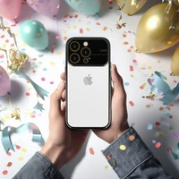 Electro objektyvo dėklas telefonui Samsung Galaxy A24 4G, juodas