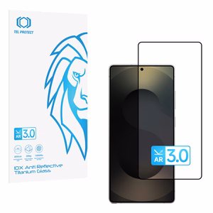 Grūdintas stiklas Tel Protect 10X AR 3.0 AntiReflective Titanium skirtas Samsung Galaxy S25 Ultra (vokas)