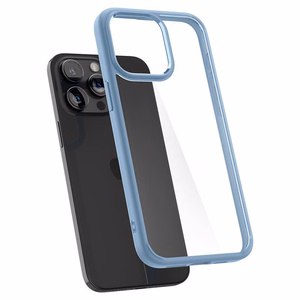 Spigen Crystal Hybrid чехол для iPhone 15 Pro Max - прозрачный синий