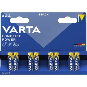 VARTA šarminė baterija R3 (AAA) Longlife Power, 8 vnt.