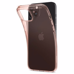 Spigen Crystal Flex dėklas telefonui iPhone 15 Plus - rožinis/skaidrus