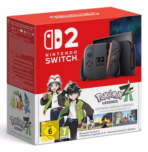 Nintendo Switch 2 + Pokémon Legends: Z-A: Switch 2 Edition nešiojamoji žaidimų konsolė 20,1 cm (7.9") 256 GB Lietimui jautrus ekranas Wi-Fi Juoda