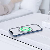 BWOO WL-12 PD belaidis įkroviklis 15W, juodas