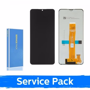 Ekranas skirtas Samsung A047 A04s / A136 A13 / M136 M13 juodas (Service Pack / Aftermarket)(NF version)