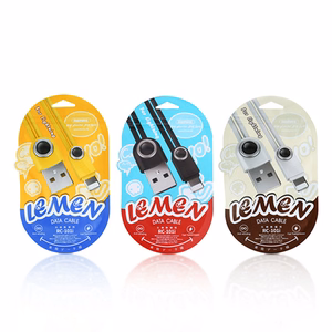 REMAX kabelis Lemen RC-101m - USB į Micro USB - geltonas