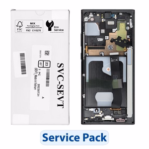 ServicePack LCD ekranas SAMSUNG Note 20 Ultra 5G N986 / N985 GH82-31453A mistinis juodas