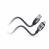 Techly ICOC U3C-RJ45-030 tinklo kabelis Sidabras, Juoda 3 m Cat6 F/UTP (FTP)