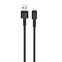 XO kabelis NB-Q166 USB - microUSB 1,0 m 5A juodas