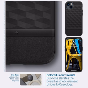 Caseology Parallax Mag MagSafe dėklas telefonui iPhone 14 Plus – matinis juodas