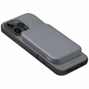 Uniq Lyden Lexa magnetine 5000mAh PD USB-C MagSafe isorine baterija - pilka