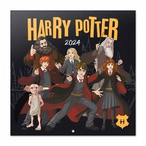 Harry Potter 2024 metų sieninis kalendorius, 30 × 30 cm
