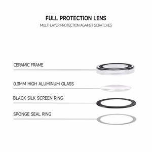 Tel Protect 3D Lens vyno raudonos spalvos grūdinti apsauginiai stiklai Apple iPhone 18 Pro / 18 Pro Max kameros lęšiams (3 vnt.)