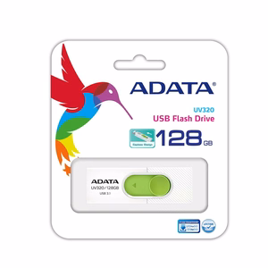 ADATA UV320 USB atmintukas 128 GB USB A tipo 3.2 Gen 1 (3.1 Gen 1) Žalia, Balta