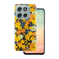 Glow Glam dėklas telefonui Motorola Moto G86 oranžinis