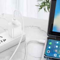 Kabelis USB A į USB C Hoco PD 6A 100W 1 m X96 baltas