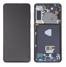 Ekranas Samsung G996 S21 Plus su lietimui jautriu stikliuku ir rėmeliu Phantom Black originalus (used Grade B)