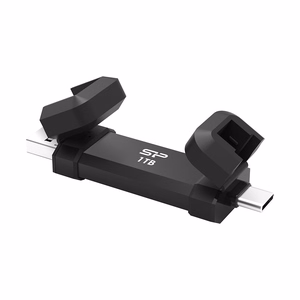 Silicon Power DS72 USB atmintukas 1 TB USB Type-A / USB Type-C 3.2 Gen 2 (3.1 Gen 2) Juoda