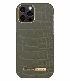IDEAL OF SWEDEN IDACAW21-I2061-327 IPHONE 12/12 PRO KHAKI CROCO dėklas