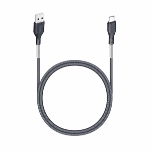 FORCELL F-ENERGY Carbon CB-02A kabelis USB A į Type C QC4.0 5A 60W 1 m juodas