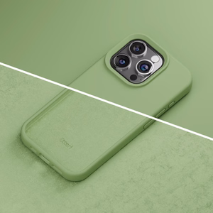 Etteri silikoninis dėklas telefonui iPhone 15 Pro 6,1" šviesiai žalias