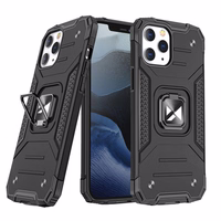 Wozinsky Ring Armor Case stovas tvirtas atsparus dėklas iPhone 13 Pro juodas