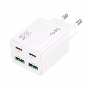 Įkroviklis Hoco 2 x USB C + 2 x USB A QC3.0 PD 3A 30W N56 baltas