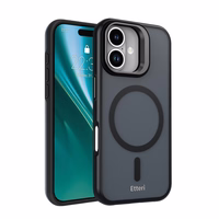 Etteri Morning Fog dėklas for iPhone 16 6,1" juodas