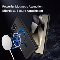 Rock Guard Touch Matte Series Magnetinis Dėklas telefonui Samsung Galaxy S25 Ultra pilkas