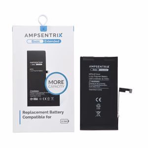 AmpSentrix Basic battery for iPhone 15 Plus (high capacity 4700 mAh)