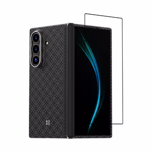 Benks Combo Armor Grid Axis Kevlar Samsung Galaxy Z Fold 7 - galines deklo + priekines dangos + corning stiklo rinkinys