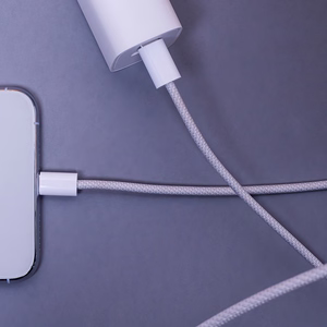 "Maxlife MXUC-06" USB-C - USB-C kabelis 1,0 m 20W pilkas nailonas